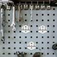 thumbnail image 2 of Raindrops  5 Pcs Peg Board Organizer Bins Pegboard Accessories Shelf Hooks Silver, 2 of 8