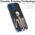 thumbnail image 2 of Rock Skull Case for iPhone 12 Mini,Aesthetic Art Design Pattern Soft TPU Bumper Case Cover, 2 of 5