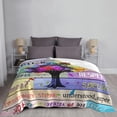 thumbnail image 5 of Four Season Colorful Tree Fleece Blanket Soft Throw Blanket Chirstmas Days Rustic Cozy Blanket for Women Girl Couch Sofa Bed Living Room Suitable for All Season 50x60 inch, 5 of 6