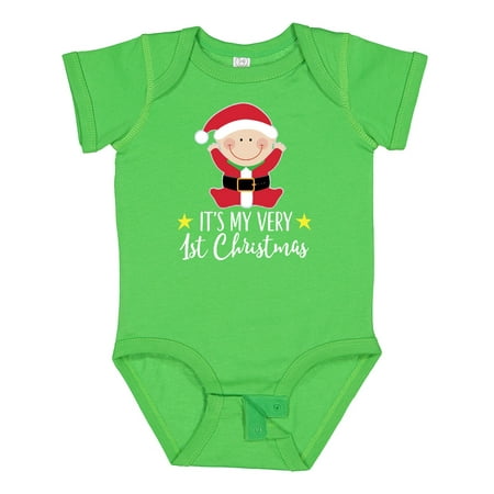 

Inktastic Babys 1st Christmas Santa Claus Gift Baby Boy or Baby Girl Bodysuit