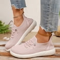 thumbnail image 2 of LTTVQM Slip on Sneakers Women Lace-Up Arch Support Diabetic Orthopedic Walking Shoes Anti-Skid Mesh Breathable Soft Athletic Sneakers Pink 41(US-8.5), 2 of 4