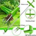 thumbnail image 5 of Eliminador de malezas sin esfuerzo, herramienta manual para desmalezar, diseño de acero inoxidable de 3 garras, removedor de raíces de plantas en pie para paisajismo de patio trasero, extractor de, 5 of 5