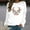 White, variant on CaiJunJia Christmas Sweatshirt Womens 80s Vintage Minimalistic Printed Long Sleeves Sweatshirt Pullovers Tops