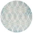thumbnail image 3 of Safavieh Dip Dye Britton Distressed Wool Area Rug, Green/Ivory Gray, 7' x 7' Round, 3 of 12
