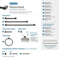 thumbnail image 6 of Amerock Monument Oil-Rubbed Bronze 8 inch (203mm) Towel Bar, 6 of 7