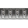 thumbnail image 2 of Abbott Irish Coat of Arms Tavern Glasses - Set of 4 (Sand Etched), 2 of 3