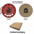 thumbnail image 3 of Kurmntregon Christmas Trees Present Wall Clock Xmas Snowflake Wooden Kitchen Non Ticking Silent Quartz Bedroom Living Room Office Gym Kitchen Bathroom Patio Decor Decorative Clocks Round 10", 3 of 7