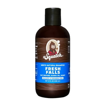 Dr. Squatch Fresh Falls Moisturizing Hair Shampoo Natural Shampoo for Men, 8 fl Oz