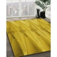 thumbnail image 3 of Ahgly Company Machine Washable Indoor Round Transitional Deep Yellow Area Rugs, 8' Round, 3 of 7