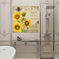 thumbnail image 5 of YOU ARE MY SUNSHINE Framed Canvas Wall Art, Retro Sunflowers Floral Bee Brown Fence Wall Art Painting for Living Room Bedroom Home Decor, 8”x8”, Office Artwork Print, 5 of 9