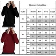 thumbnail image 3 of Men Sport Hoodie Sweatshirt Snood Neck Cover Pullover Biker Tops, 3 of 3