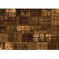 thumbnail image 1 of Ahgly Company Indoor Rectangle Patchwork Orange Transitional Area Rugs, 2' x 4', 1 of 1