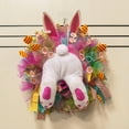 thumbnail image 2 of Easter Artificial Lavender Rabbit WreathIdeal for Spring, Summer & Fall Decorations, 2 of 8