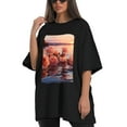 thumbnail image 4 of Plus Size Shirt for Women Black Tops for Women Short Sleeves Shirt for Women Valentine's Day (2) T Shirt Crewneck Shirt for Women XS, 4 of 5