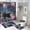 Ship-1, variant on Fantasy Ship Print Shower Curtain Set 4-Set Moonlight Night Scene Bathroom Decor Set Magical Includes Toilet Cover Mat ,Floor Mat ,U-Mat ,Shower Curtain with 12 Hooks,72inx72in
