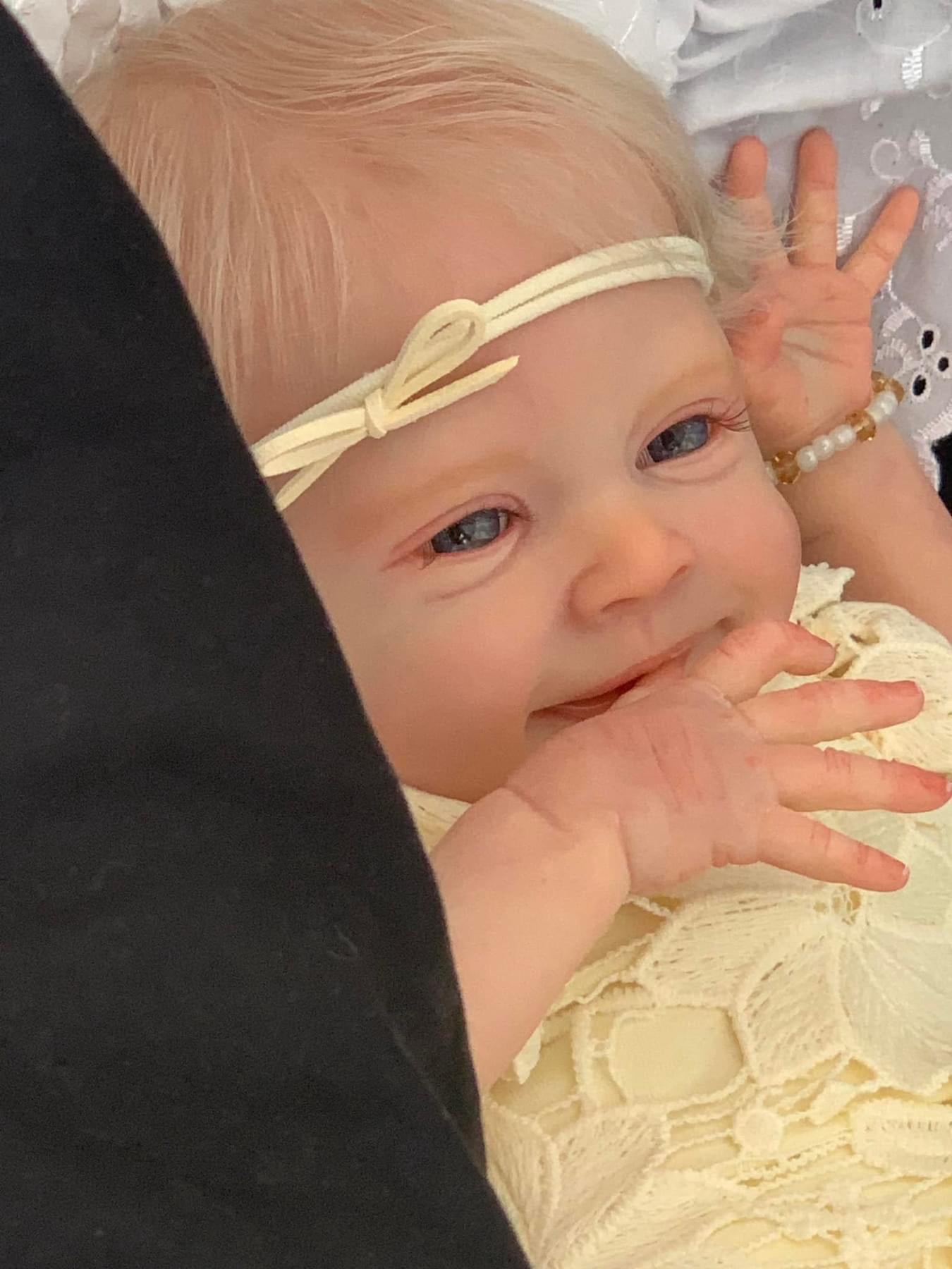 Likable Lifelike Reborn Baby Dolls Girl 19 inch 48 CM Cute Realistic Newborn Babies Handmade That Look Real Cloth Body Adorable Baby Doll Girl