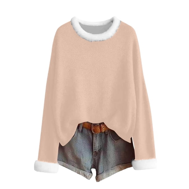 MHFRRA Camiseta Festiva de Manga Larga con Cuello y Estampado Festivo, Cómoda y Acogedora. Gris