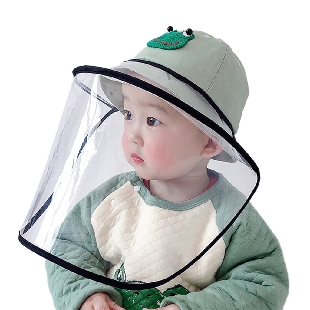 hat with face shield for baby