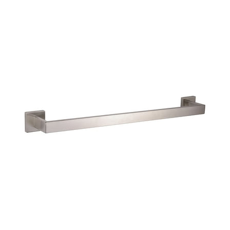 Lexora Home Bagno Lucido Stainless Steel 24" Towel Bar in Satin Nickel