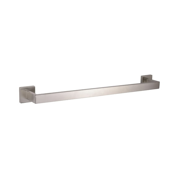 Lexora Home Bagno Lucido Stainless Steel 24" Towel Bar in Satin Nickel