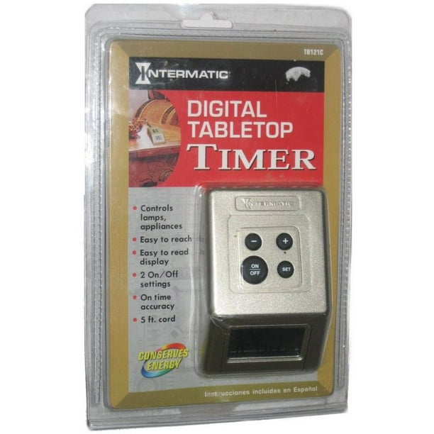 Intermatic TD121C Tabletop Lamp & Appliance 24Hour Programmable