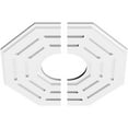 thumbnail image 2 of 18"OD x 6"ID x 7"C x 1"P Westin Architectural Grade PVC Contemporary Ceiling Medallion, Two Piece, 2 of 11