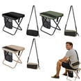 thumbnail image 4 of WUSUOWEI 2PCS Portable Collapsible Stool and Bag,Folding Chair with Storage Pouch,Lightweight and Handy Operation,Convertible Satchel for Hands,Compact Tools for Hiking,Fishing,Camping,Festivals, 4 of 9