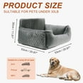 thumbnail image 2 of Asiento elevador para perros Unique Bargains para perros pequeños y medianos, seguro y cómodo, fácil de limpiar con cinturón de seguridad, gris, 2 of 7