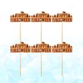 thumbnail image 5 of 12pcs Feliz Halloween Palabras Cake Toppers Selecciones divertidas Papel Magdalena Decoración Suministros para el Festival de Halloween, 5 of 5