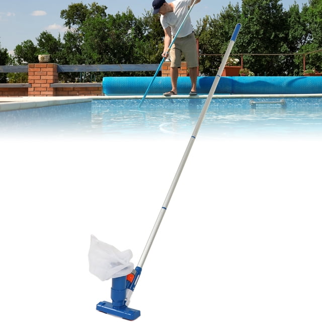 Portable Pool Vacuum Jet Cleaner Set with 4 Section Poles For Underwater Cleaning Hot Tub Pond Fountain