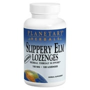 Planetary Herbals Slippery Elm Lozenges, Unflavored, 200 Count