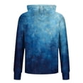 thumbnail image 2 of Ceisia Blue Gradient Hooded Top Men's Slim Fit Long Sleeve UV Protective Face Mask Shirt Blue L Gifts, 2 of 5