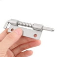 thumbnail image 4 of Unique Bargains Home 304 Stainless Steel Door Gate Spring Latch Box Bolt 3.3 Inch Length 2pcs, 4 of 4