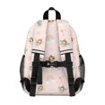 thumbnail image 3 of Princess and Fairy Pink Pattern Backpack for School, Cute School Bag with Adjustable Shoulder Straps and Padded Back, 15"x11.42"x5.5", 3 of 5