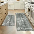 thumbnail image 5 of MeyJey Farmhouse Kitchen Rug Set of 2, Non-Slip Anti-Fatigue Waterproof Cushioned Mat for Kitchen, Dining & Laundry Room, 18"x30"+18"x48" Gray, 5 of 13
