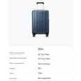 thumbnail image 6 of Carry On Luggage 22x14x9 Airline Approved, 100% PC Hard Shell Travel Suitcase with Smooth Spinner Wheels TSA Lock, 20 Inch, Blue, 6 of 14