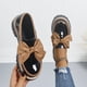thumbnail image 2 of Mujeres Zapatos Casuales Arco Cuero Patente Grueso Suelto Mochilas, las Mujeres Más Tamaño Primavera Verano de Moda Cómodo Multi Color, 2 of 9