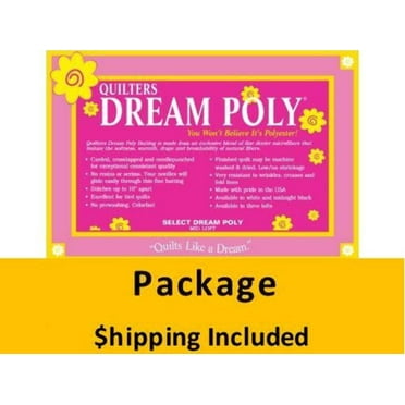 P4KPK Dream Poly Select Batting (Package, King 122 in x 120 in) shipping included*