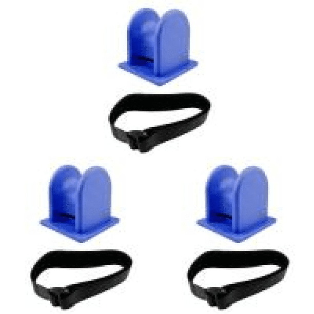 Soporte para caña de pescar Soporte en forma de U Accesorios para engranajes TPE portátiles Azul