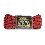 Wilcor Outdoors 50 Foot Rope Size 3/8-in Braided Assorted Colors