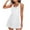 White-01, variant on STETMN Swimsuits Swim Dress One Piece for Women Adjustable Straps Bathing Suit with Pockets