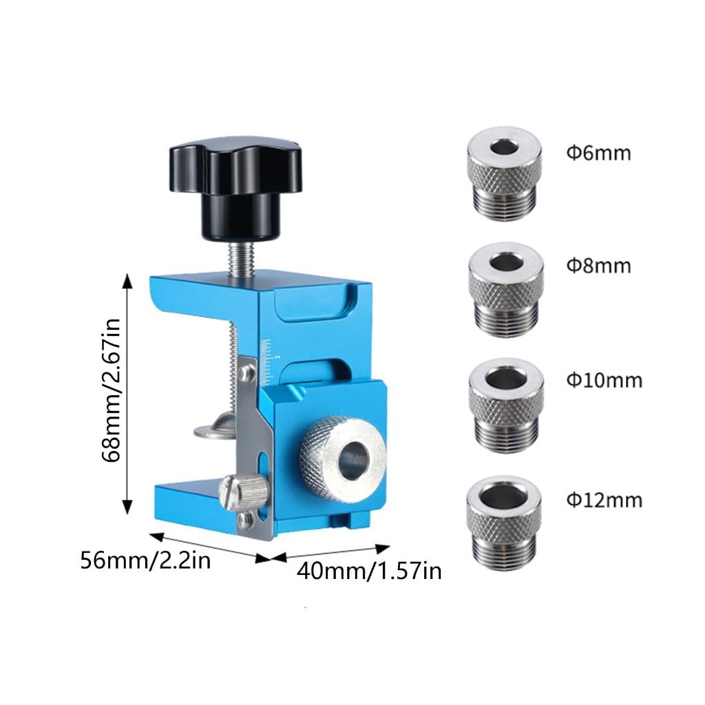 Professional Cabinet Door Installation Jig Clamp Adjustable Hole Puncher Tool