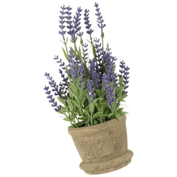 Decor Lavender Artificial Bonsai Fake Lavendar Plant Household Pulp Basin Office