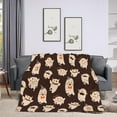 thumbnail image 5 of Ghost Throw Blanket,Cute Funny Ghost Halloween Spooky Fleece Blanket, Super Soft Cozy Lightweight Blanket for Couch Bed Sofa Home Decorations 60" x 80", 5 of 6