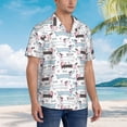 thumbnail image 5 of Balery Dachshund Dog Puppy Print Men's Hawaiian Shirts Short Sleeve Beach Shirt Relaxed Fit Vacation Button Down Shirts-3X-Large, 5 of 9