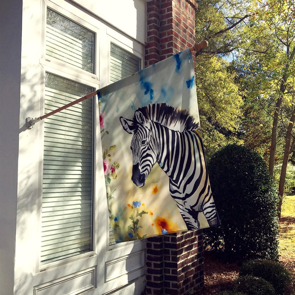 Zebra House Flag 28 in x 40 in