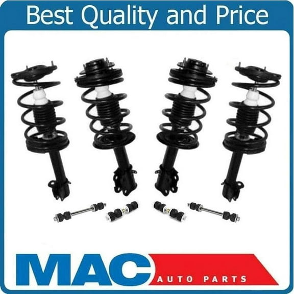 Fits 2000-2005 Neon Front & Rear Quick Spring Strut and Mount 4 Sway Bar Links