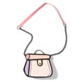 thumbnail image 4 of Bolso de lona FLhrweasw estilo 3D con correa ajustable y dibujo 2D, 4 of 9
