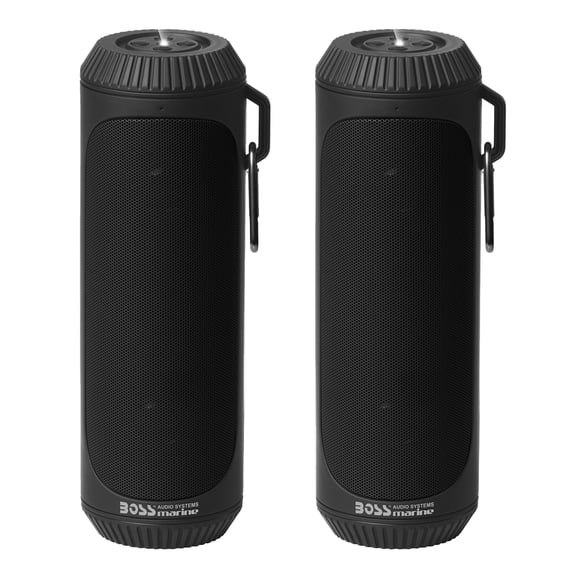 BOSS Audio Systems BOLTBLK Bluetooth Speakers, 1.5” Speakers Built-in Flashlight