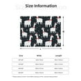 thumbnail image 2 of Throw Blanket for Couch, cute alpacas Lamas snowflakes black Super Soft Fuzzy Comfy Warm Throw Blanket, Cuteness Lightweight Cozy Plush Flannel Blanket & Throws for Sofa and Bed All Season, 2 of 5